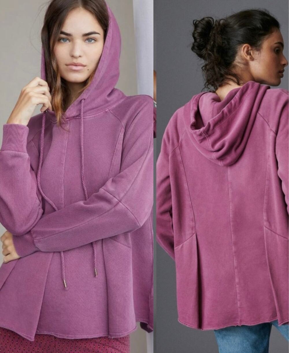 🔥Pilcro Anthropologie Flynn hoodie sweatshirt mauve Casual Athleisure Sporty